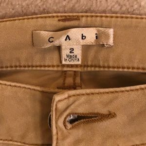 CAbi gold stretch jeans pants size 2 (fits like 4)